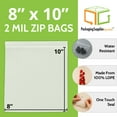 thumbnail image 5 of PSBM Clear Reclosable Zipper Bags 8" x 10" 2 Mil Slide Seal Bags for Tshirt, Shirt and Apparel packing 1000 Pieces, 5 of 6