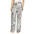 thumbnail image 3 of Haiem Vintage Butterflies Women's Pajama Pants Ultra Lightweight Pjs Bottoms Sleepwear Bottom Pants With Pocket Drawstring-Small, 3 of 9