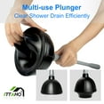 ITTAHO 2in1 Toilet Plunger & Bowl Cleaning Brush Set, Bathroom
