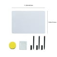 thumbnail image 3 of Yhmxh Small White Dry Erase Board With 3 Pens & 1 Eraser for s, 11"x 8" Portable White Boards Double Sided Lapboard Mini Ideal Dry Erase Board for Homeschool Supplies, Office,, 3 of 5