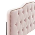 thumbnail image 4 of Modway Amber Modern Style Performance Velvet Full Platform Bed in Pink, 4 of 11