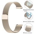 thumbnail image 4 of 18mm Metal Magnetic Bands for Garmin Venu 3S / Venu 4 41mm / Venu 2S / Vivoactive 4S / Vivomove 3S / Forerunner 265s/255s Watch Bands, Stainless Steel Metal Replacement Wristband Strap for Women Men, 4 of 7