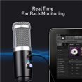 thumbnail image 3 of Youkk USB Condenser Microphone With Stand for Laptop Computer Windows Studio Recording Streaming, 3 of 6