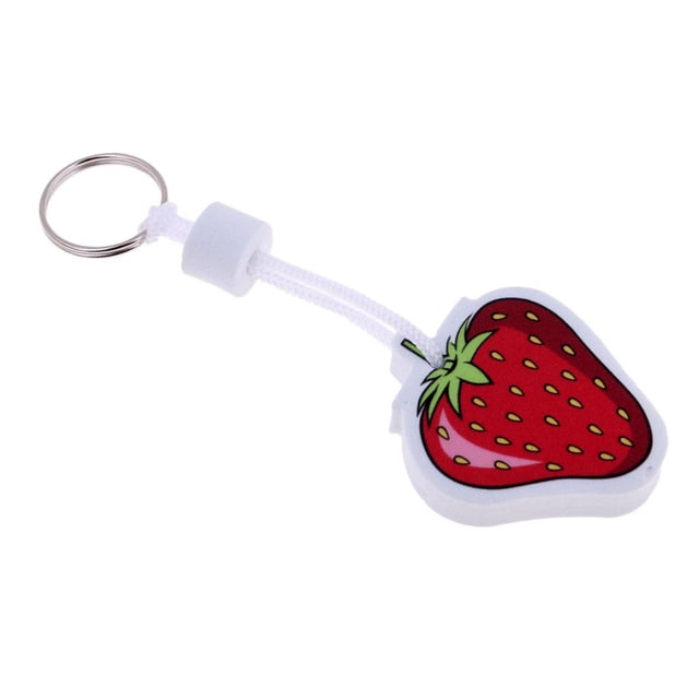 Almencla Yachting Sailing Boating Floating Key Key Holder with Lanyard - Various Strawberry