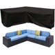 thumbnail image 1 of Funda de sofá seccional en forma de V, impermeable para muebles seccionales al aire libre, funda de sofá para exteriores, protector de sofá de jardín en forma de V, 85 pulgadas de largo x 34, 1 of 5