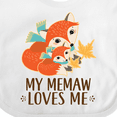 thumbnail image 4 of Inktastic Memaw Loves Me Fox Grandchild Boys or Girls Baby Bib, 4 of 4