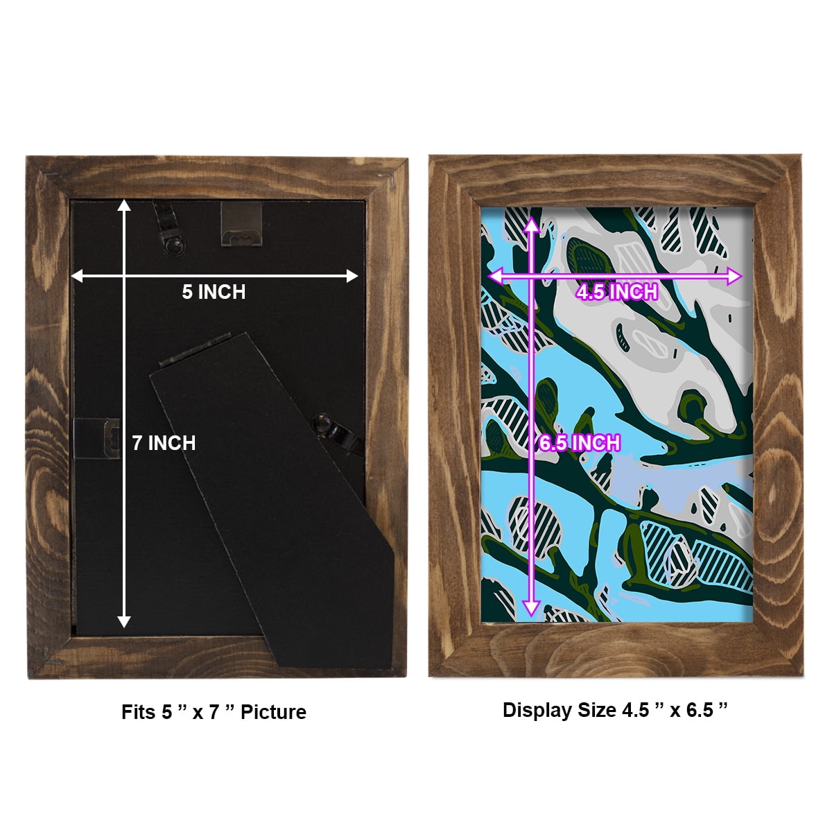 Abstract Tree Limbs I -Framed Print w/glass-Walnut