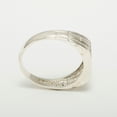 thumbnail image 5 of LBG British Made 14k White Gold Natural Diamond Mens Band Ring - 25 size options - Size 9.75, 5 of 6