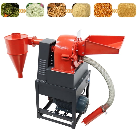 Multifunctional Crushing Machine Self-Priming Rice Corn Grain Herbs Cereal Grinder Beans Mill