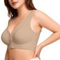 thumbnail image 4 of MEICHEN High Support Front Closure No Underwire Bras for Women Adjustable Strap Full Coverage Jelly Bras Comfortable Seamless Underwear, 4 of 6