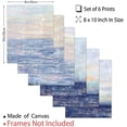 thumbnail image 2 of 6pcs Abstract Canvas Wall Art Prints Ocean Painting Coastal Artwork Abstract Coastal Sunrise Landscape Posters Unframed Seascape Picture, 2 of 9