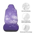 thumbnail image 4 of Balery Snowfall Sky White Purple Funda de Asiento para Auto con Diseño - Cubierta Frontal Suave y Transpirable con Protector Antideslizante- 1 Unidad, 4 of 5