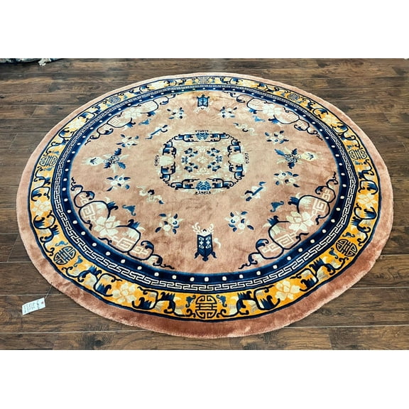 Premium Round Persian Rug with Unique Design made with High Quality Wool Best Suites in your Living Room