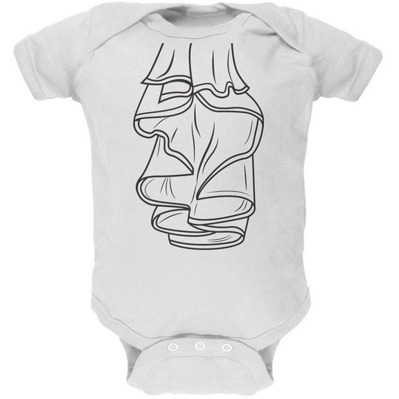 Halloween Pirate Ruffle Shirt Costume Soft Baby One Piece White 24 Month