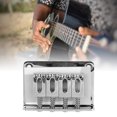 thumbnail image 1 of 4 String Guitar Bridge, Durable Guitar Bridge Metal Fixed Hardtail Saddle Musical Replacement Parts For Electric Guitars Bass Ukulele, 1 of 8