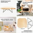 Efavormart 5" Tall |12" Square Natural Wood Slice Cake Cupcake Stand ...