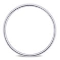 thumbnail image 3 of Ladies 4mm Polished Finish Wedding Band in 14k White Gold, 3 of 6