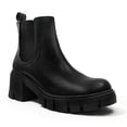 thumbnail image 2 of B91xZ Bottes Femmes Bottes de Combat Lacets Bottines, Noir 7, 2 of 5