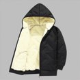thumbnail image 5 of Staki Girls Zip Up Hoodie Soft Sherpa Lined Heavyweight Hooded Girls Sweatshirt Hoodies for Teens Kids 5-14Y(Black,8-9 Years), 5 of 6