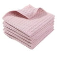 thumbnail image 2 of LHNFT 5 Pack Waffle Weave Microfiber Cleaning Cloth for Dusting Absorbent Towel Quick Drying Dust Rags Household Kitchen, Lint Free Streak Free,10 x 10 Inches, 2 of 8