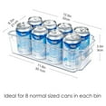 thumbnail image 2 of Contenedores organizadores para refrigerador, cestas transparentes para almacenar alimentos con asas laterales de fácil agarre para organizar los gabinetes de la cocina, contenedores organizadores, 2 of 6