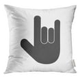 thumbnail image 1 of RYLABLUE Rose Langue Je t'Aime Signe de la Main Symbole Abstrait Jeter Taie d'Oreiller Housse de Coussin, 1 of 1