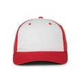 thumbnail image 2 of Outdoor Cap PTM-850 Mid Crown, Structured Premium Protech Mesh Cap-White/Red/Red-Youth, 2 of 8