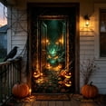 thumbnail image 4 of Giant Halloween Door Cover, Festive Holiday Outdoor Indoor Decorations for Porch Wall Window Party Supplies, Halloween Decor (F), 4 of 5
