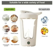 Gentleshark Electric Shaker Bottle for Protein ,Rechargeable Drink Mixer Cup for Coffee Milk Mixing,White