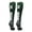 #02, variant on Player Id Number Socks Over the Calf Dark Green White (#66, Large)