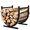 thumbnail image 3 of Estante para leña para interiores y exteriores, soporte para leña para chimenea, gran capacidad, resistente al agua y a la oxidación, 3 of 7