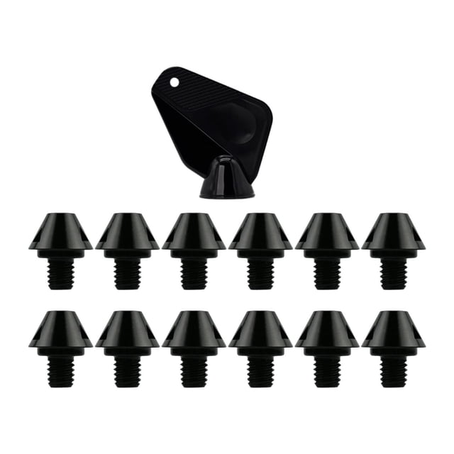 12x Accesorios para calzado de atletismo, tacos para botas de fútbol, tacos para césped estables con rosca M6 para rugby, tacos para botas de fútbol Altura 8mm