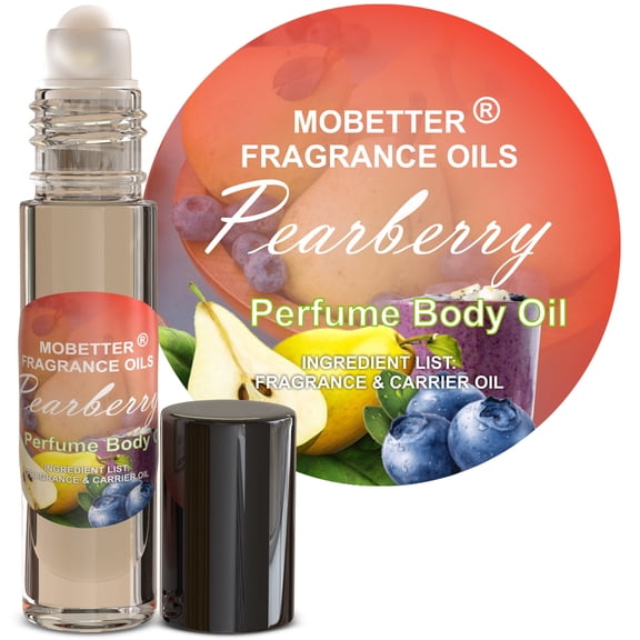 MOBETTER FRAGRANCE OILS Pearberry Perfume Body Oil 1/3 oz roll on Glass Bottle