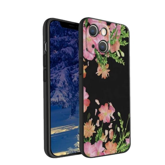 Flowers-356 Phone Case, Degined for iPhone 13 Case Men Women, Flexible Silicone Shockproof Case for iPhone 13