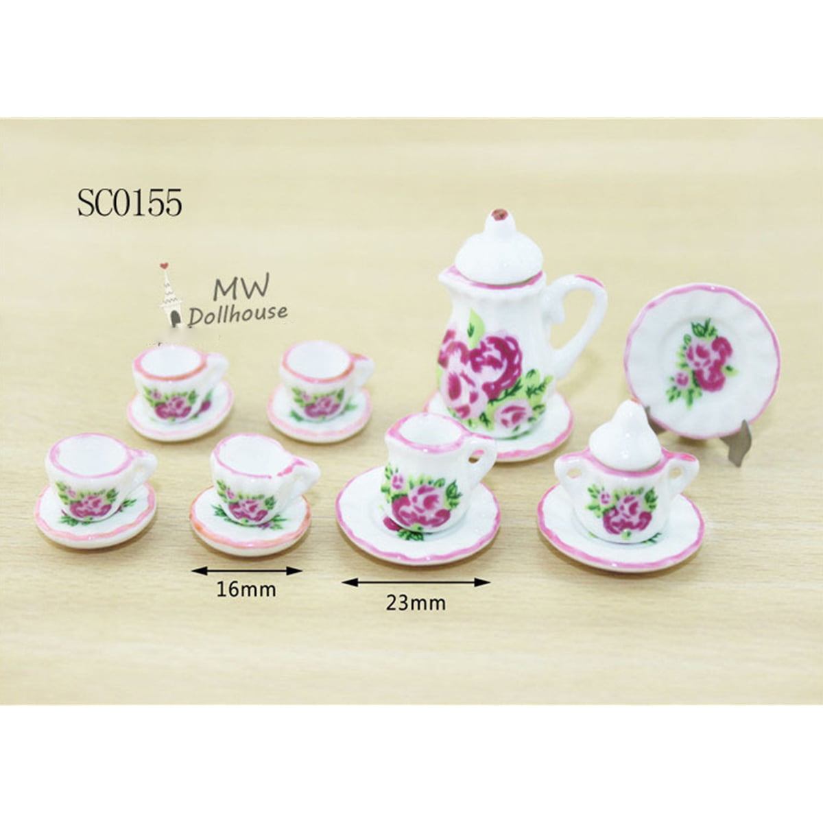 1:12 Dollhouse Miniature Furniture 2 Tiers Cake Stand Afternoon Tea Tableware ~