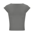thumbnail image 6 of ZQUUVOU Women's Round Neck Solid Color Summer Basic Tank Top (Dark Gray,M), 6 of 7