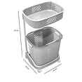 thumbnail image 5 of Carrito Multiusos para Baño o Lavandería Bossa Loira Blanco, 5 of 5