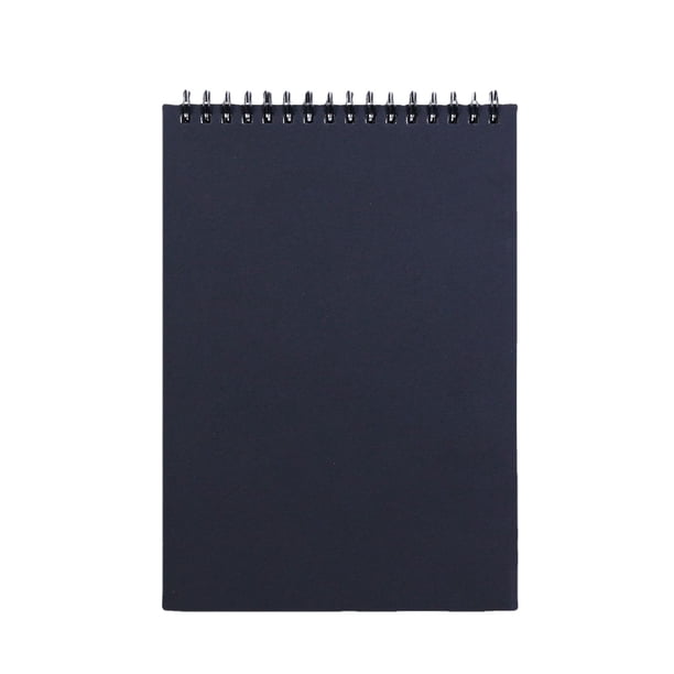 Cuaderno de bocetos de papel vitela, 30 páginas suaves, encuadernado en espiral, cubierta de madera, se despliega, cuaderno de artista de vitela plano para dibujar, pintar y llevar un diario.
