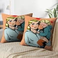 thumbnail image 4 of LALILO Throw Pillow Covers Young Woman And Mother Her Child Mothers Day Cushion Cover 18" x 18", 2 Pack, 4 of 6