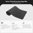 thumbnail image 4 of BalanceFrom Tapis de Yoga, Tapis d'Exercice de Pilates Extra Épais de 1 Pouces, Graphite, 4 of 9