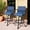 Navy Blue, variant on Pellebant Set of 2 Outdoor Swivel Bar Stools Patio Aluminum Bar Chairs in Brown