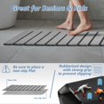 thumbnail image 4 of Alfombra de baño AWW plegable con piedra de secado rápido, color gris tierra, diatomeas, 4 of 8