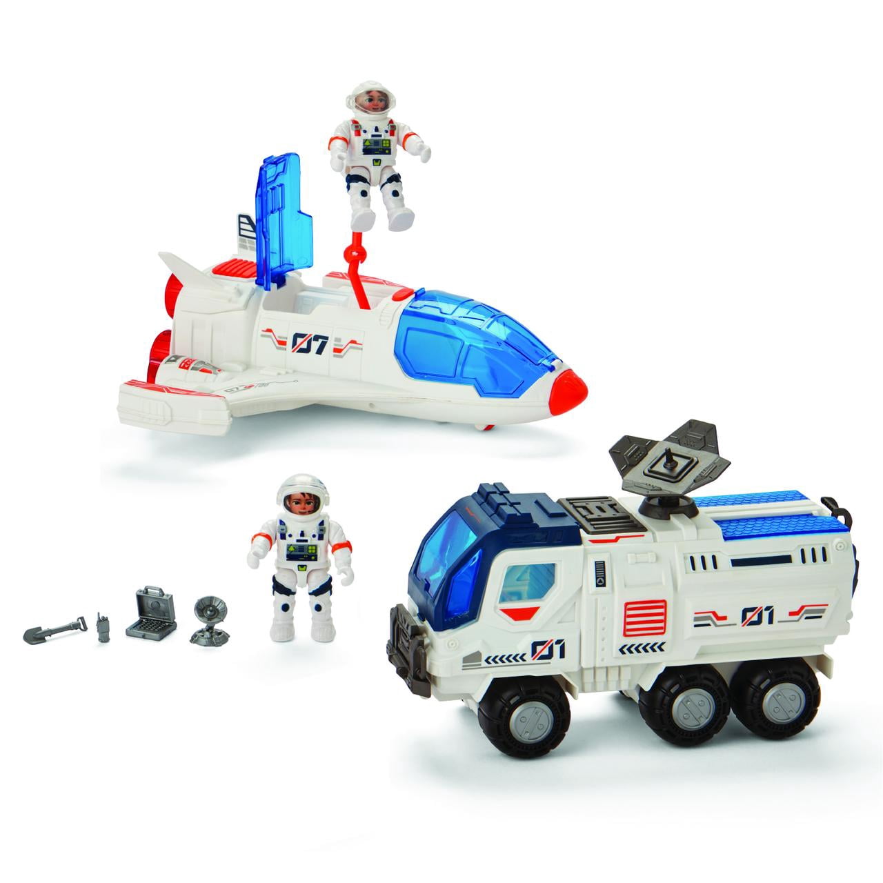 Kidoozie Interstellar Shuttle Mission – Shuttle, Space Rover, Astronauts & Accessories – Ages 3 Years+