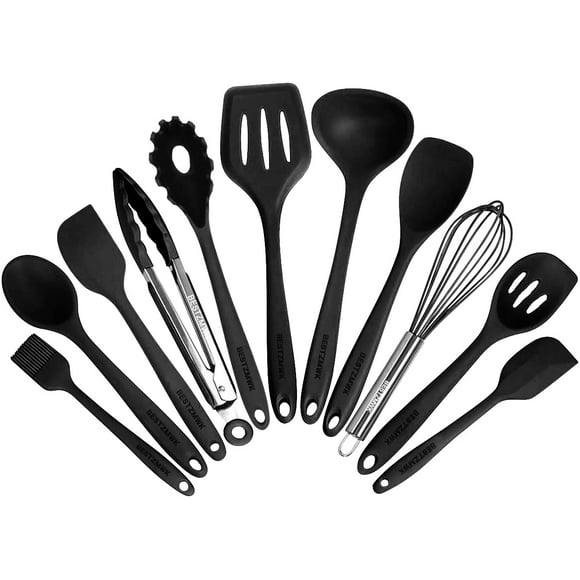 Juego de utensilios de cocina BESTZMWK de silicona colorida de 11 piezas