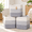 3-Tone Gray-13 x 13 x 13 (Standard), variant on 13 Inch Cube Storbinston Rope Woven Baskets For Organizing 3-pack | 13 X 13 Cubes Fabric Square Shelves Organizer Closet