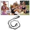 thumbnail image 2 of Unique Bargains 1 Pc Non-Elastic Yoga Band for Yoga and Home Fitness 43.31"x0.59" Black, 2 of 4