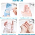 thumbnail image 4 of QJUHUNG 10 Boxs (200 Pieces) Disposable Paper Soap Sheets Portable Mini Washing Hand Slide Foaming Paper Soap Bathing Soap Flakes for Outdoor Travel (Color Random) by Casewin, 4 of 6