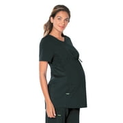 Landau ProFlex Tailored Fit Stretch 3-Pocket Maternity Scrub Top for Women 4399