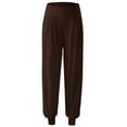 thumbnail image 5 of Maean Women's Wide Leg Lantern Pants with Pockets Loose Elastic High Waist Pleated Casual Cropped Trousers, 5 of 5