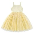 thumbnail image 2 of IDOPIP Baby Girls Daisy Flower Tutu Dress Spaghetti Straps Layered Tulle Sundress 2-3 Years Yellow, 2 of 8
